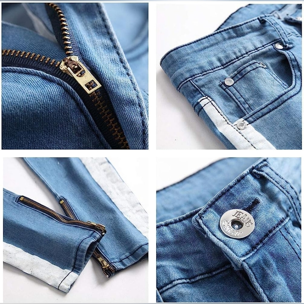New w/ Tags Mens Jeans Skinny Unique Comfortable Denim w/ Multiple Sizes - Picture 6 of 6